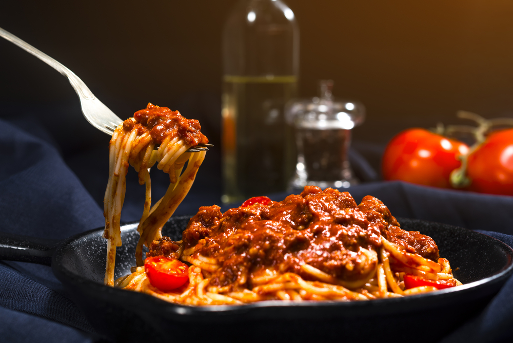 Un espagueti a la boloñesa. Foto: Shutterstock