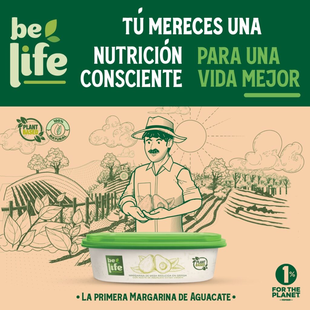 Primera margarina de aguacate en Ecuador. Be life. Foto: Cortesía